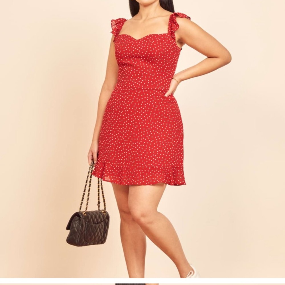 Reformation Red Mini Dress